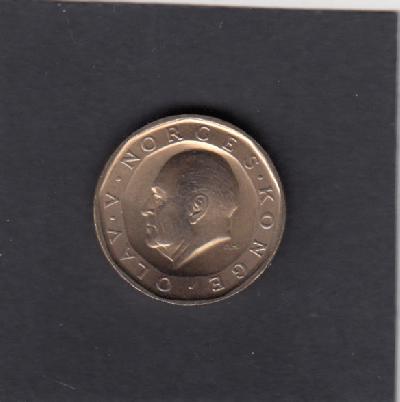 Beschrijving: 10 Kroner OLAV V  